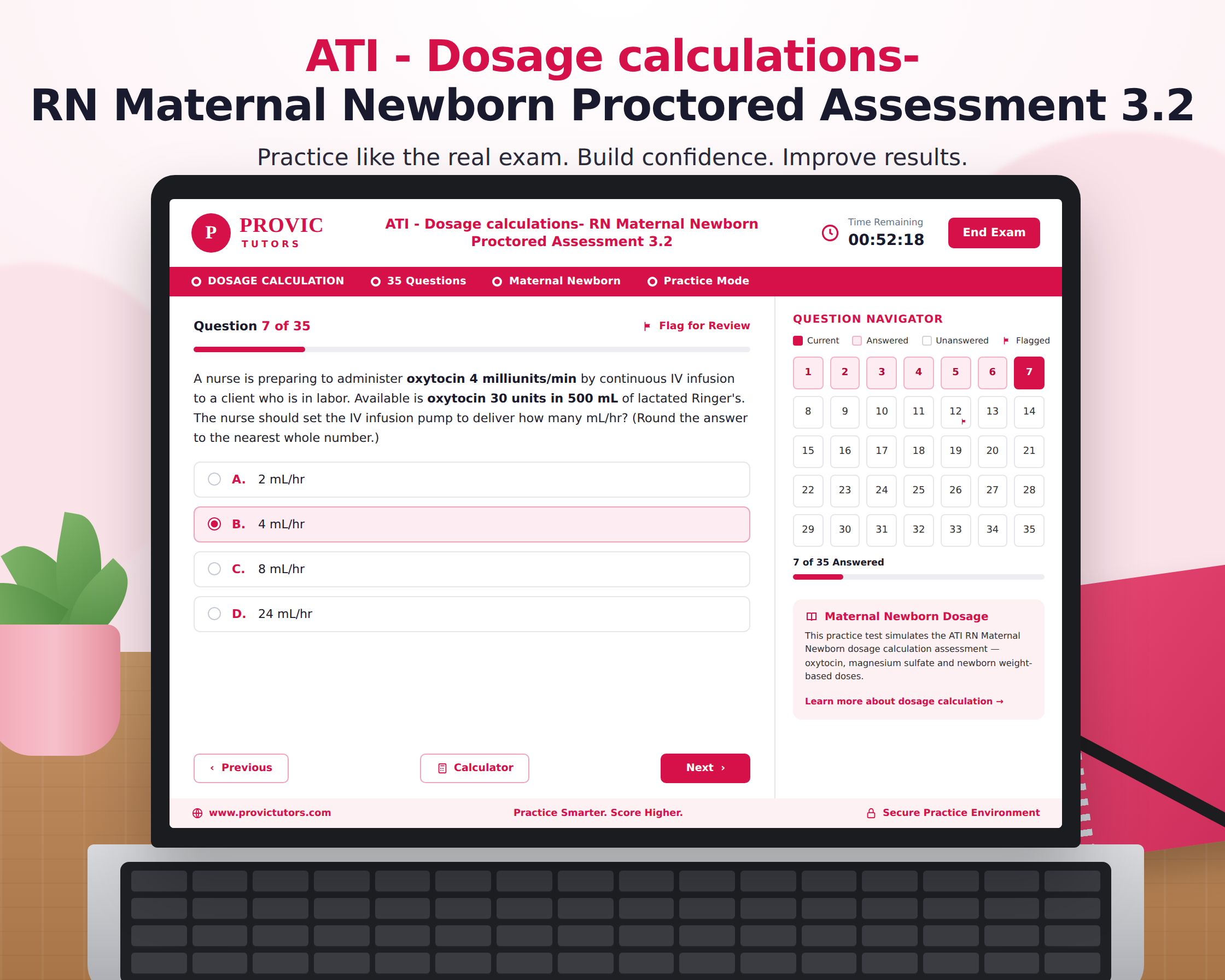 ATI Dosage Calculation Proctored Assessment 3.2 Practice Questions